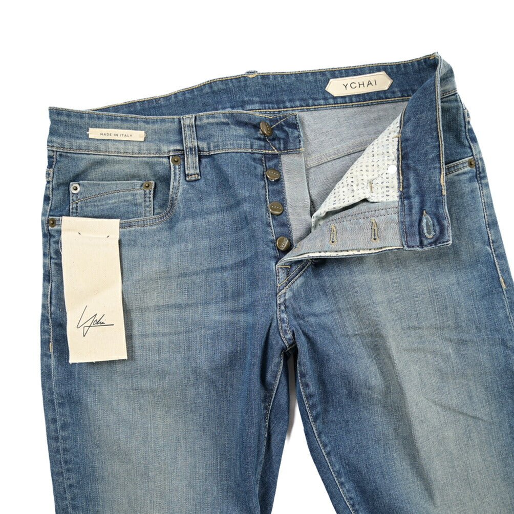 YCHAI “PANATELA” ストレッチデニム スキニージーンズ / SKINNY FIT ブルー(BLU) 33 | GUARDAROBA MILANO OFFICIAL STORE