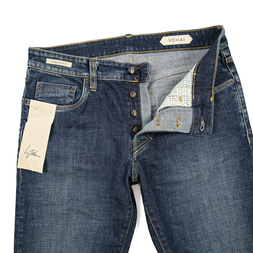 YCHAI “PANATELA” ストレッチデニム スキニージーンズ / SKINNY FIT ブルー(BLU) 33 | GUARDAROBA MILANO OFFICIAL STORE