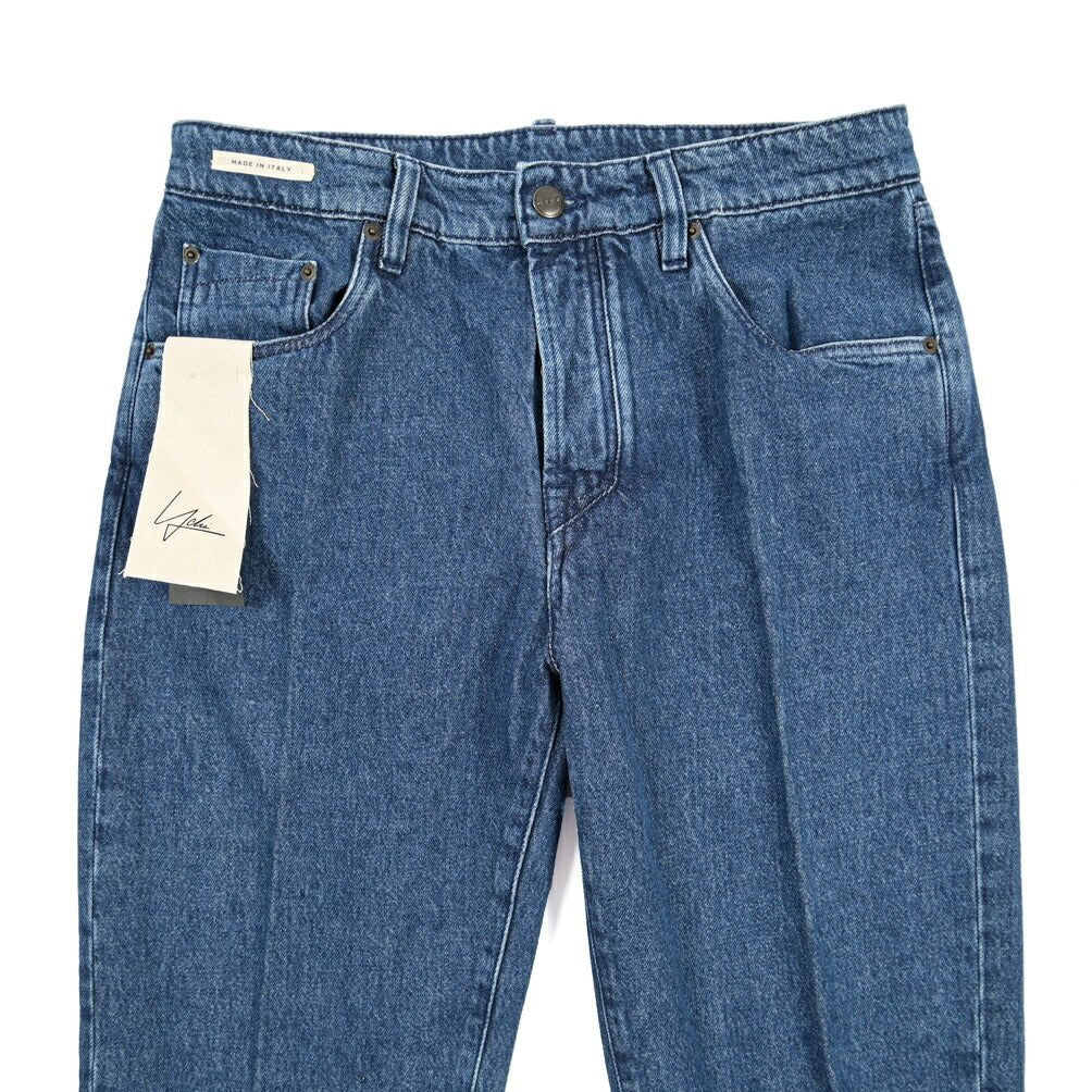 YCHAI “ROBUSTO” コットン100%デニム 5ポケットジーンズ / TAPERED FIT ブルー(BLU) 30 | GUARDAROBA MILANO OFFICIAL STORE