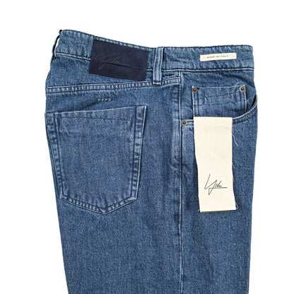 YCHAI “ROBUSTO” コットン100%デニム 5ポケットジーンズ / TAPERED FIT ブルー(BLU) 30 | GUARDAROBA MILANO OFFICIAL STORE