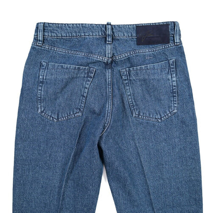 YCHAI “ROBUSTO” コットン100%デニム 5ポケットジーンズ / TAPERED FIT ブルー(BLU) 30 | GUARDAROBA MILANO OFFICIAL STORE