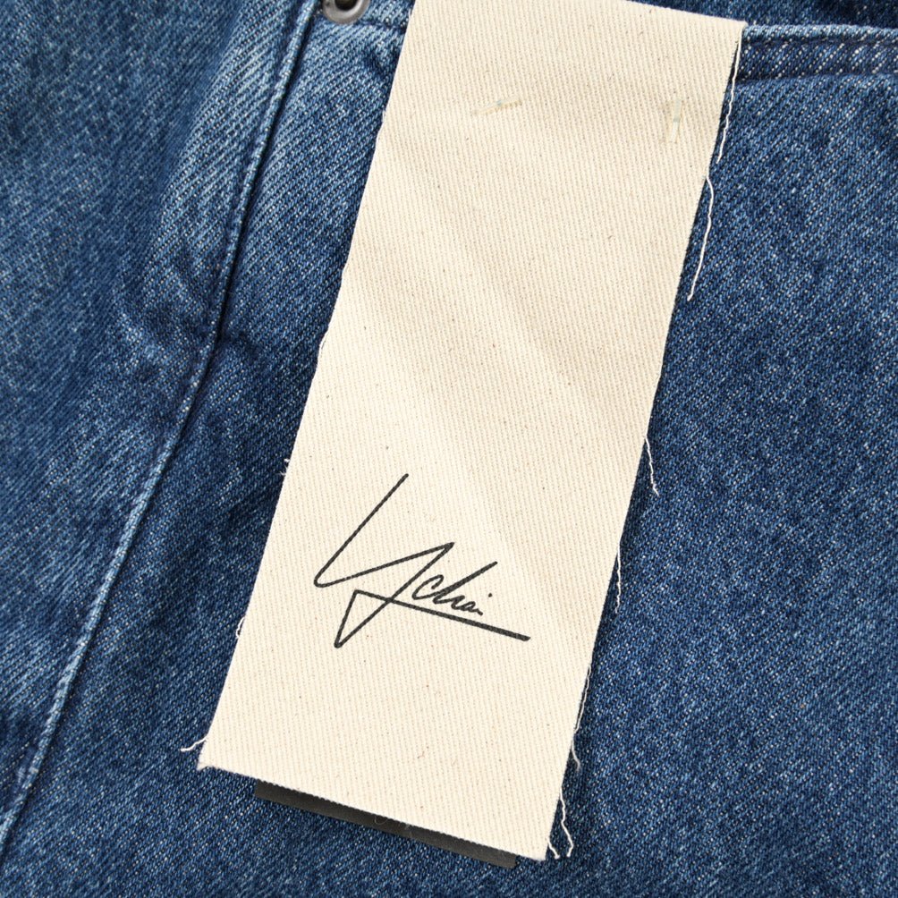 YCHAI “ROBUSTO” コットン100%デニム 5ポケットジーンズ / TAPERED FIT ブルー(BLU) 30 | GUARDAROBA MILANO OFFICIAL STORE