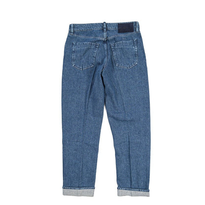 YCHAI “ROBUSTO” コットン100%デニム 5ポケットジーンズ / TAPERED FIT ブルー(BLU) 30 | GUARDAROBA MILANO OFFICIAL STORE