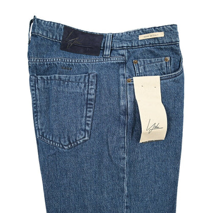 YCHAI “ROBUSTO” コットン100%デニム 5ポケットジーンズ / TAPERED FIT ブルー(BLU) 33 | GUARDAROBA MILANO OFFICIAL STORE