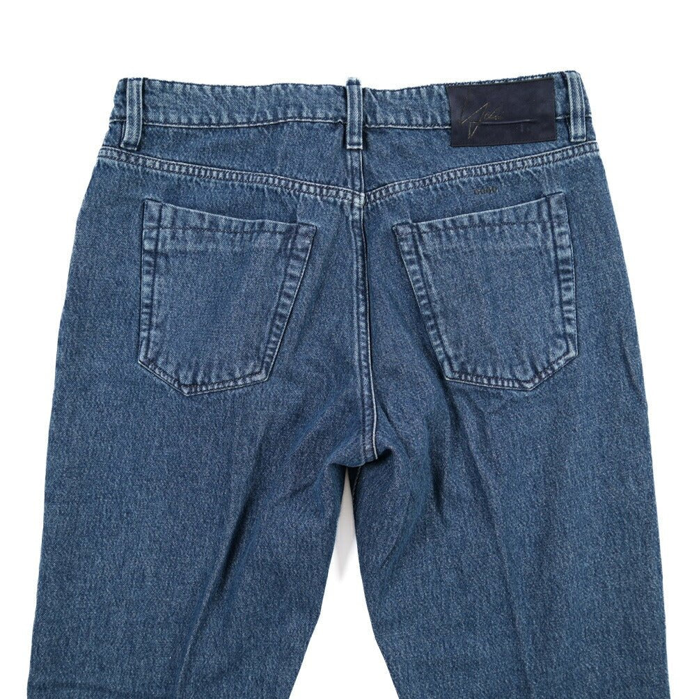 YCHAI “ROBUSTO” コットン100%デニム 5ポケットジーンズ / TAPERED FIT ブルー(BLU) 33 | GUARDAROBA MILANO OFFICIAL STORE
