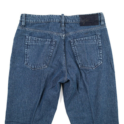 YCHAI “ROBUSTO” コットン100%デニム 5ポケットジーンズ / TAPERED FIT ブルー(BLU) 33 | GUARDAROBA MILANO OFFICIAL STORE
