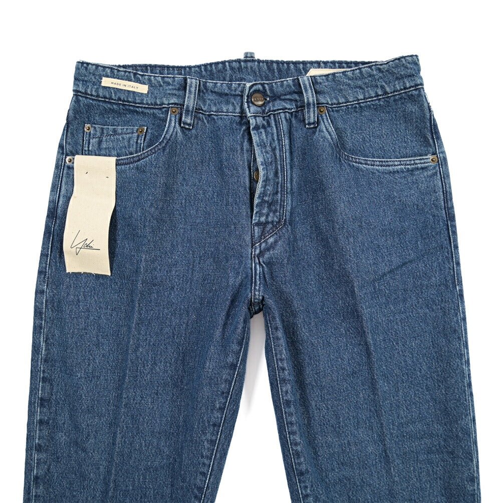 YCHAI “ROBUSTO” コットン100%デニム 5ポケットジーンズ / TAPERED FIT ブルー(BLU) 33 | GUARDAROBA MILANO OFFICIAL STORE
