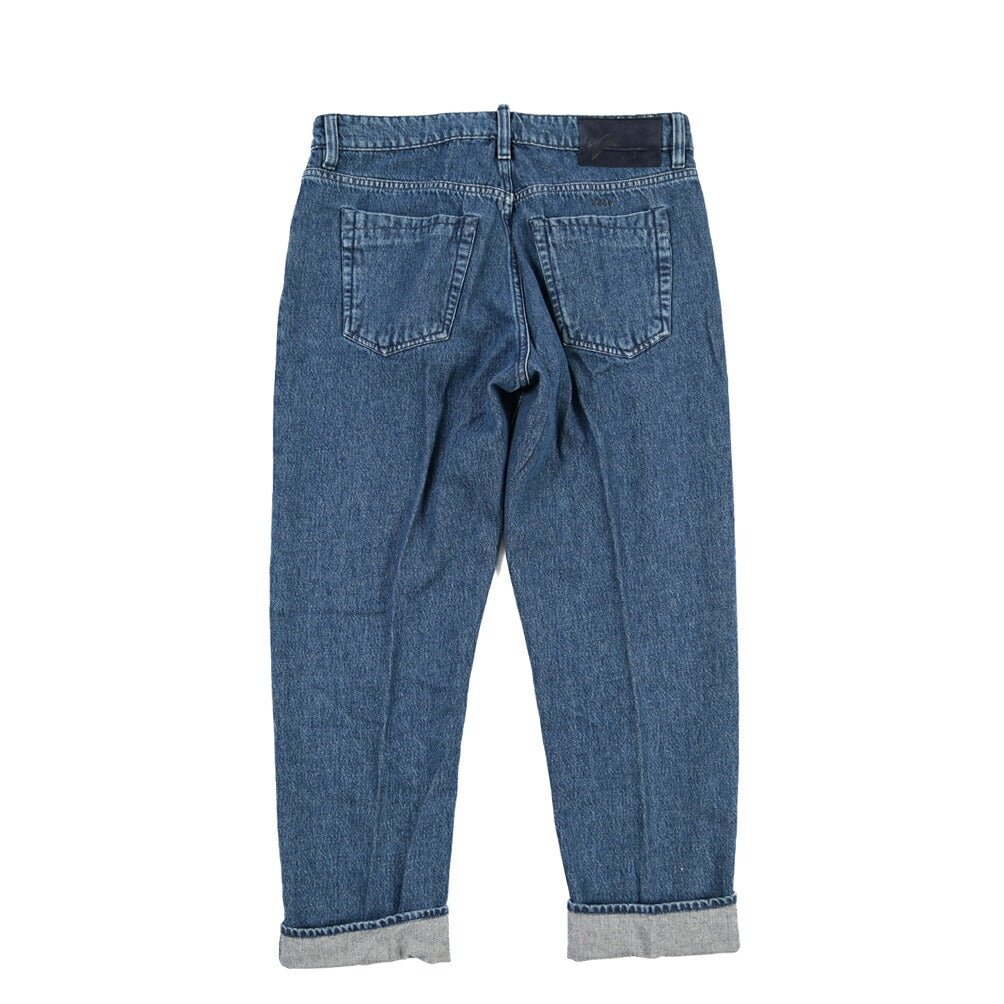 YCHAI “ROBUSTO” コットン100%デニム 5ポケットジーンズ / TAPERED FIT ブルー(BLU) 33 | GUARDAROBA MILANO OFFICIAL STORE