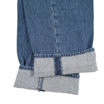 YCHAI “ROBUSTO” コットン100%デニム 5ポケットジーンズ / TAPERED FIT ブルー(BLU) 33 | GUARDAROBA MILANO OFFICIAL STORE