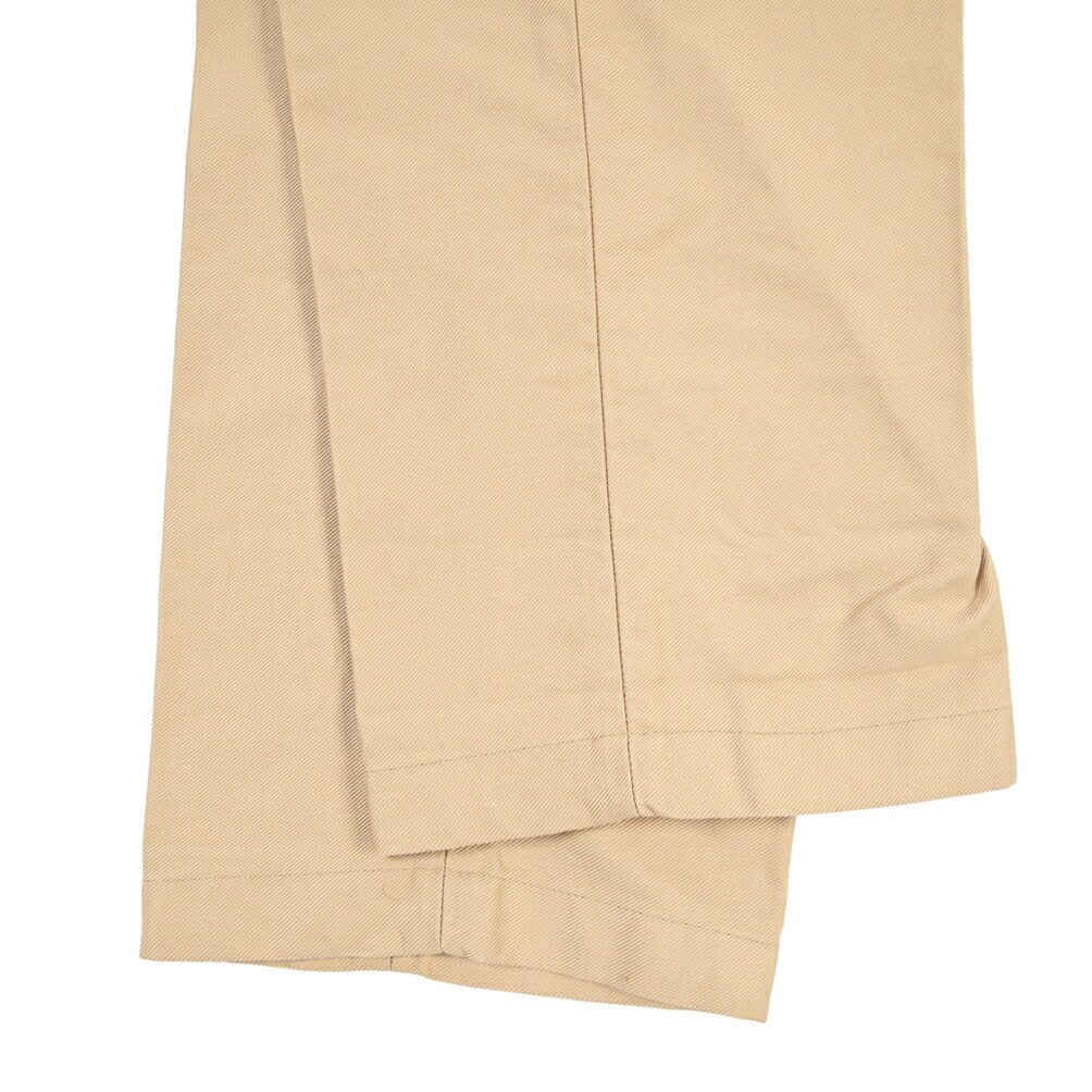 YCHAI “ROBUSTO” コットン100% ノータックチノパンツ / TAPERED FIT ベージュ(SABBIA) 33 | GUARDAROBA MILANO OFFICIAL STORE