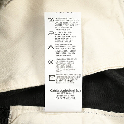 YCHAI “ROBUSTO” コットン100% ノータックチノパンツ / TAPERED FIT ブラック(NERO) 28 | GUARDAROBA MILANO OFFICIAL STORE