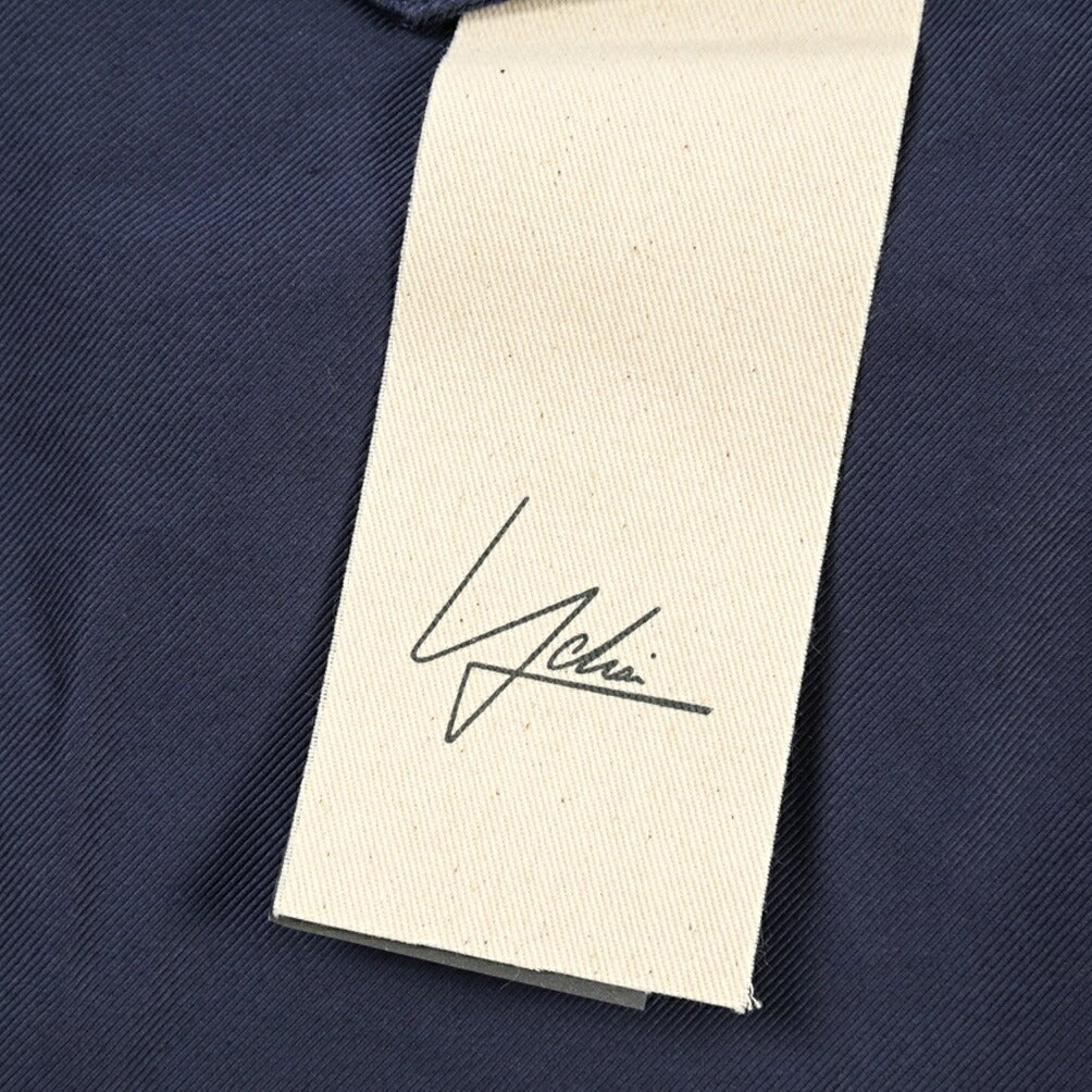 YCHAI “ROBUSTO” コットン100% ツータックチノパンツ / TAPERED FIT ネイビー(BLU) 33 | GUARDAROBA MILANO OFFICIAL STORE
