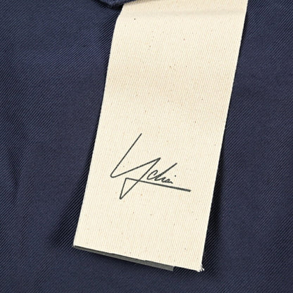 YCHAI “ROBUSTO” コットン100% ツータックチノパンツ / TAPERED FIT ネイビー(BLU) 33 | GUARDAROBA MILANO OFFICIAL STORE
