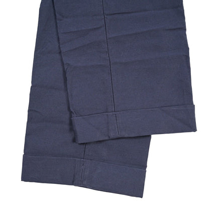YCHAI “ROBUSTO” コットン100% ツータックチノパンツ / TAPERED FIT ネイビー(BLU) 33 | GUARDAROBA MILANO OFFICIAL STORE