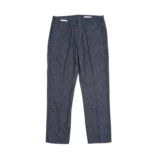 YCHAI “ROBUSTO” コットン100%デニム ペインターパンツ / TAPERED FIT ネイビー(INDIGO) 31 | GUARDAROBA MILANO OFFICIAL STORE