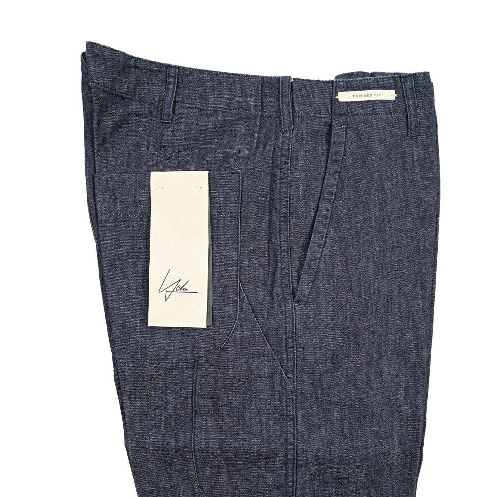 YCHAI “ROBUSTO” コットン100%デニム ペインターパンツ / TAPERED FIT ネイビー(INDIGO) 31 | GUARDAROBA MILANO OFFICIAL STORE