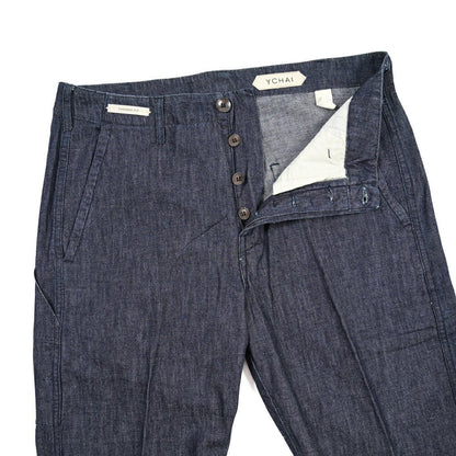 YCHAI “ROBUSTO” コットン100%デニム ペインターパンツ / TAPERED FIT ネイビー(INDIGO) 31 | GUARDAROBA MILANO OFFICIAL STORE