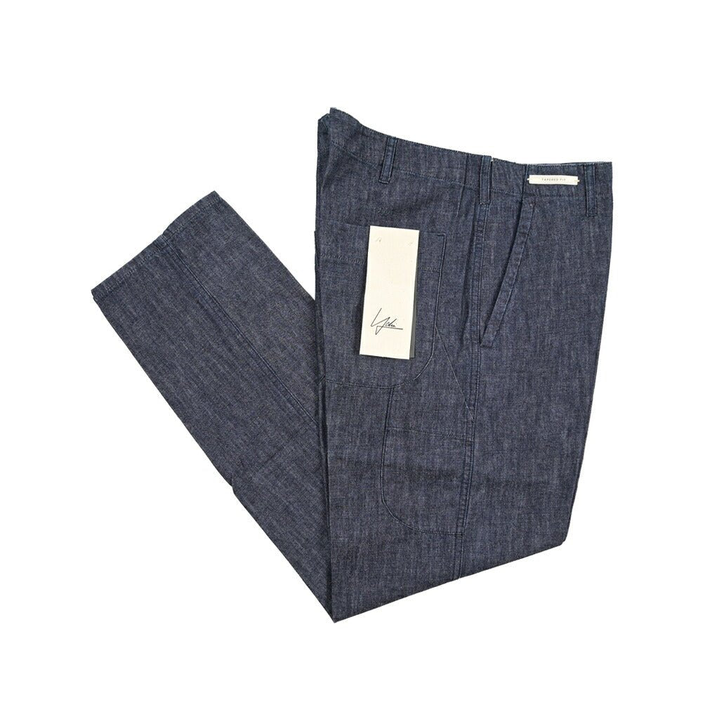 YCHAI “ROBUSTO” コットン100%デニム ペインターパンツ / TAPERED FIT ネイビー(INDIGO) 31 | GUARDAROBA MILANO OFFICIAL STORE