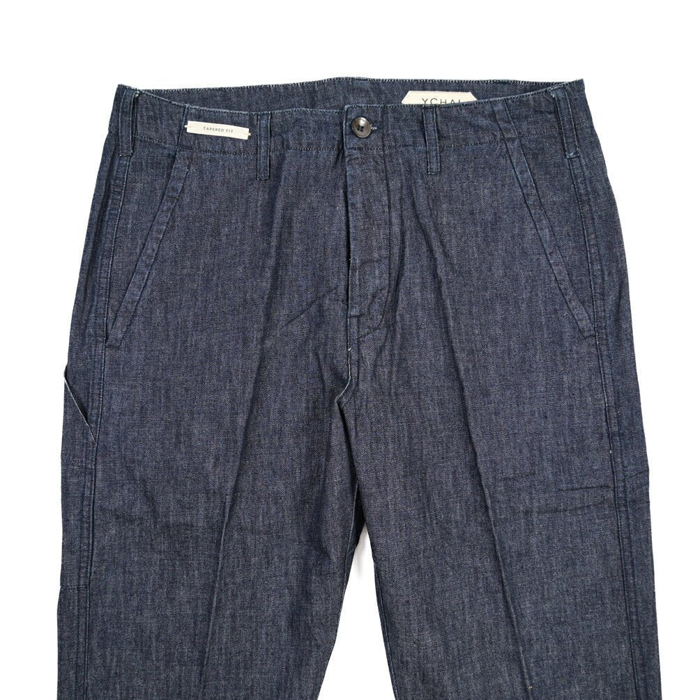YCHAI “ROBUSTO” コットン100%デニム ペインターパンツ / TAPERED FIT ネイビー(INDIGO) 31 | GUARDAROBA MILANO OFFICIAL STORE