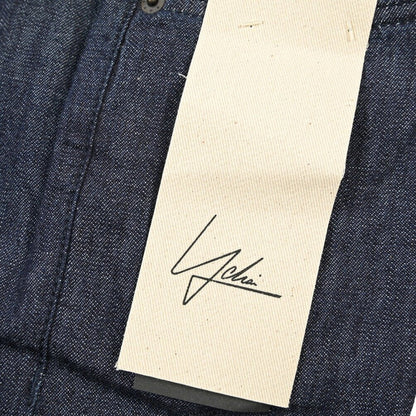 YCHAI “ROBUSTO” コットン100% ノータックデニムスラックス(デニスラ) / TAPERED FIT ネイビー(INDIGO) 32 | GUARDAROBA MILANO OFFICIAL STORE