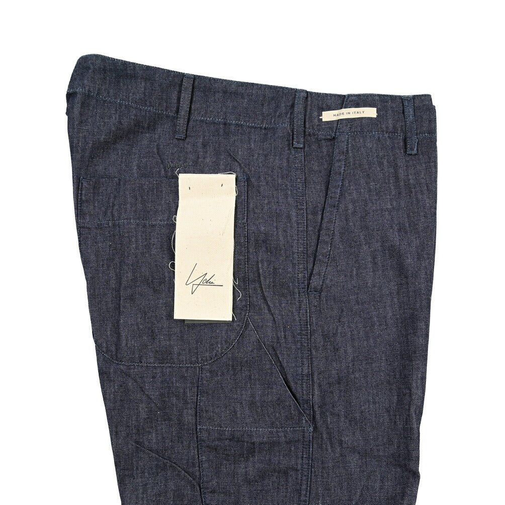 YCHAI “ROBUSTO” コットン100%デニム ペインターパンツ / TAPERED FIT ネイビー(INDIGO) 33 | GUARDAROBA MILANO OFFICIAL STORE