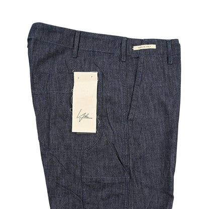 YCHAI “ROBUSTO” コットン100%デニム ペインターパンツ / TAPERED FIT ネイビー(INDIGO) 33 | GUARDAROBA MILANO OFFICIAL STORE