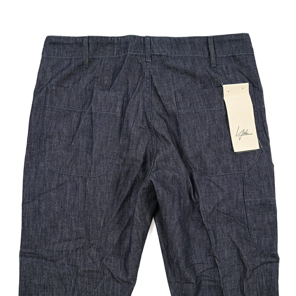 YCHAI “ROBUSTO” コットン100%デニム ペインターパンツ / TAPERED FIT ネイビー(INDIGO) 33 | GUARDAROBA MILANO OFFICIAL STORE