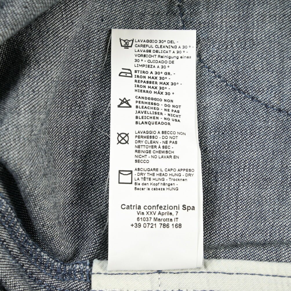YCHAI “ROBUSTO” コットン100%デニム ペインターパンツ / TAPERED FIT ネイビー(INDIGO) 33 | GUARDAROBA MILANO OFFICIAL STORE