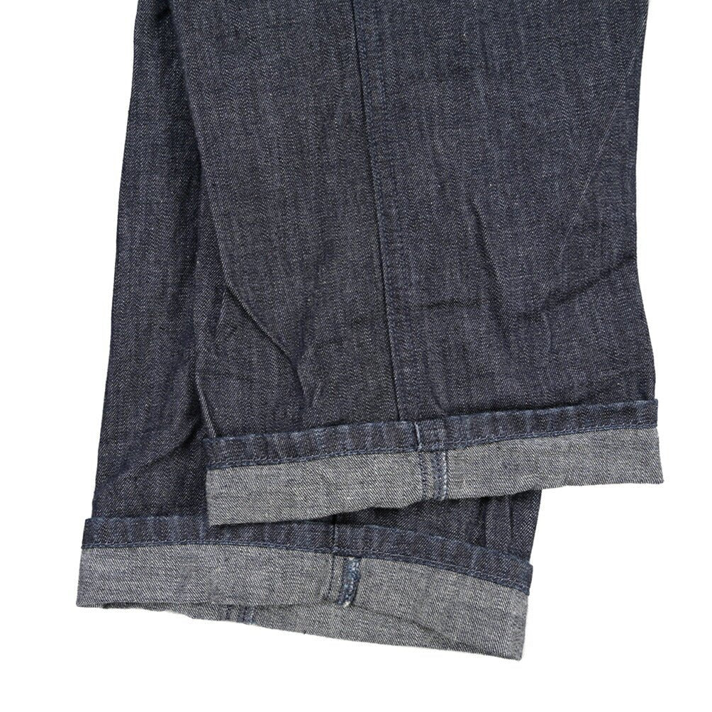 YCHAI “ROBUSTO” コットン100%デニム ペインターパンツ / TAPERED FIT ネイビー(INDIGO) 33 | GUARDAROBA MILANO OFFICIAL STORE