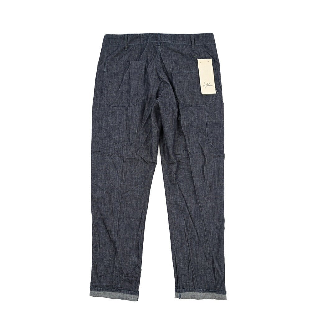 YCHAI “ROBUSTO” コットン100%デニム ペインターパンツ / TAPERED FIT ネイビー(INDIGO) 33 | GUARDAROBA MILANO OFFICIAL STORE