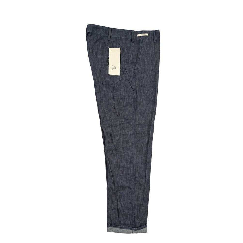 YCHAI “ROBUSTO” コットン100%デニム ペインターパンツ / TAPERED FIT ネイビー(INDIGO) 33 | GUARDAROBA MILANO OFFICIAL STORE