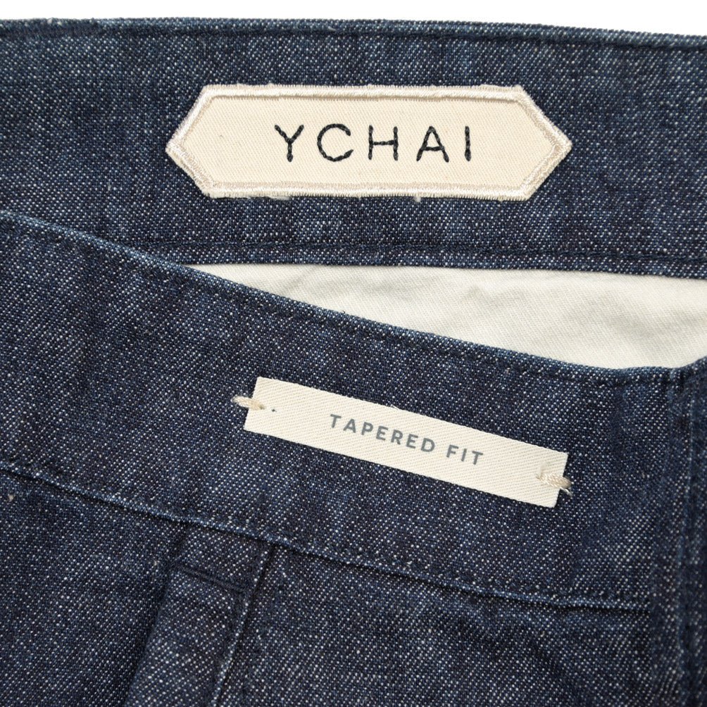 YCHAI “ROBUSTO” コットン100%デニム カーゴパンツ / TAPERED FIT ネイビー(INDIGO) 30 | GUARDAROBA MILANO OFFICIAL STORE