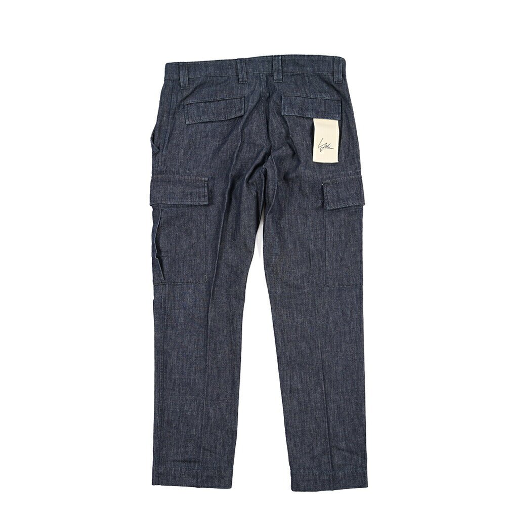 YCHAI “ROBUSTO” コットン100%デニム カーゴパンツ / TAPERED FIT ネイビー(INDIGO) 30 | GUARDAROBA MILANO OFFICIAL STORE