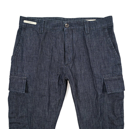 YCHAI “ROBUSTO” コットン100%デニム カーゴパンツ / TAPERED FIT ネイビー(INDIGO) 30 | GUARDAROBA MILANO OFFICIAL STORE