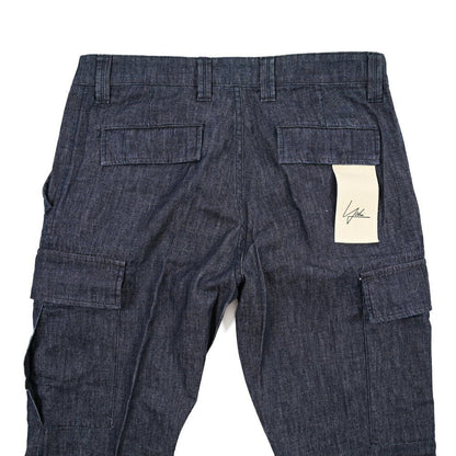 YCHAI “ROBUSTO” コットン100%デニム カーゴパンツ / TAPERED FIT ネイビー(INDIGO) 30 | GUARDAROBA MILANO OFFICIAL STORE