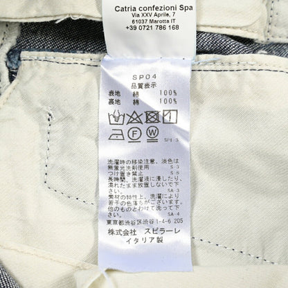YCHAI “ROBUSTO” コットン100%デニム カーゴパンツ / TAPERED FIT ネイビー(INDIGO) 30 | GUARDAROBA MILANO OFFICIAL STORE