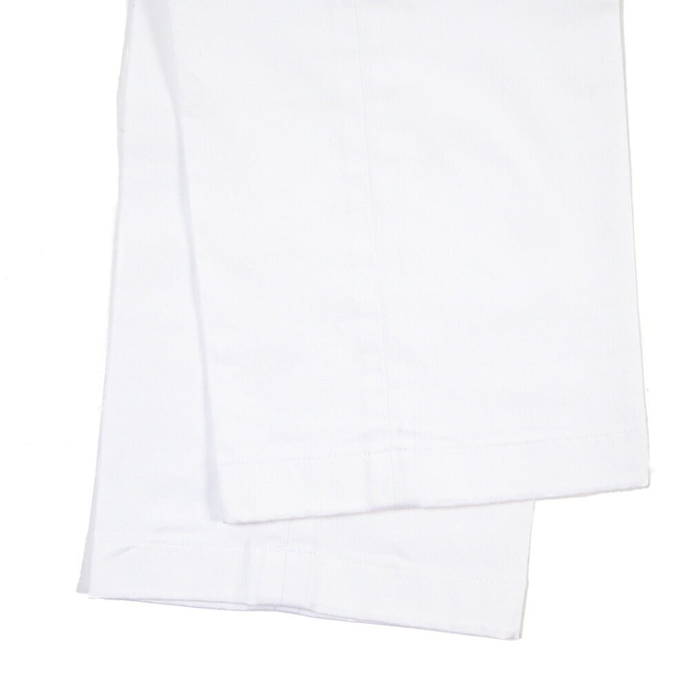 YCHAI “ROBUSTO” ストレッチコットン ノータックチノパンツ ホワイト(BIANCO) 31 | GUARDAROBA MILANO OFFICIAL STORE