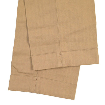 YCHAI “ROBUSTO” リネン混コットン ツータックパンツ ベージュ(NOCE) 29 | GUARDAROBA MILANO OFFICIAL STORE
