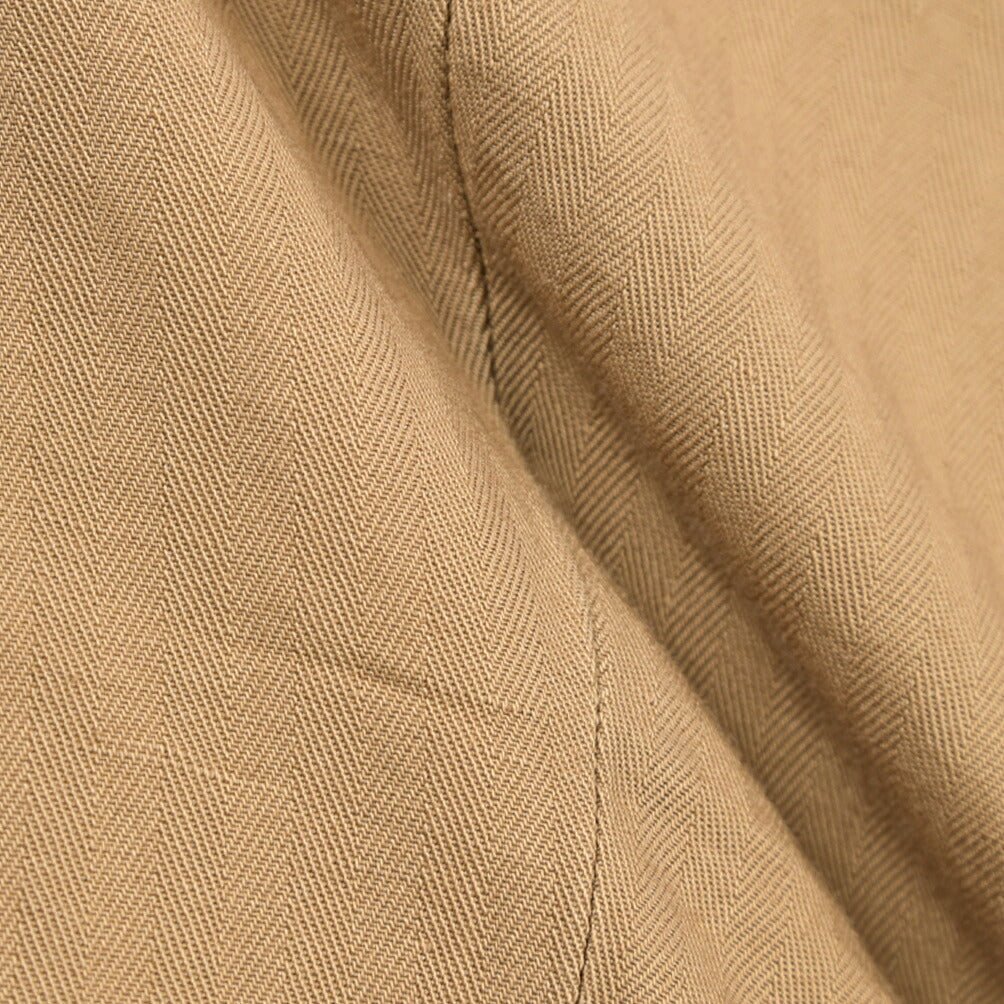 YCHAI “ROBUSTO” リネン混コットン ツータックパンツ ベージュ(NOCE) 29 | GUARDAROBA MILANO OFFICIAL STORE