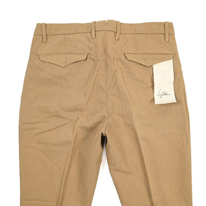 YCHAI “ROBUSTO” リネン混コットン ツータックパンツ ベージュ(NOCE) 29 | GUARDAROBA MILANO OFFICIAL STORE