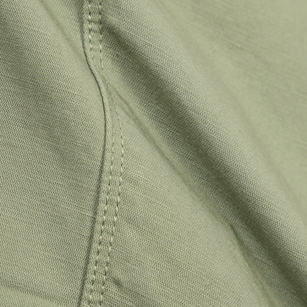YCHAI “ROBUSTO” リネン混コットン ベイカーパンツ カーキグリーン(VERDE) 31 | GUARDAROBA MILANO OFFICIAL STORE