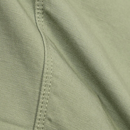 YCHAI “ROBUSTO” リネン混コットン ベイカーパンツ カーキグリーン(VERDE) 31 | GUARDAROBA MILANO OFFICIAL STORE