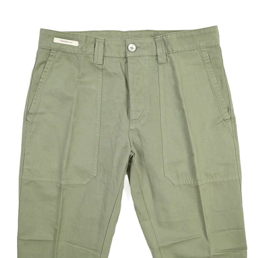 YCHAI “ROBUSTO” リネン混コットン ベイカーパンツ カーキグリーン(VERDE) 31 | GUARDAROBA MILANO OFFICIAL STORE