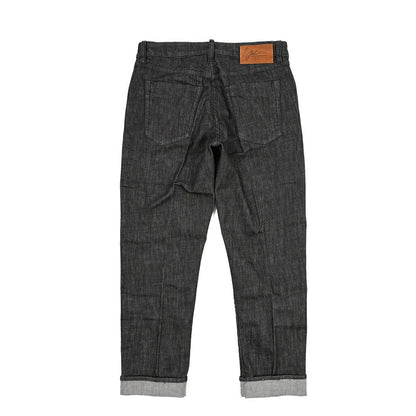 YCHAI “ROBUSTO” ストレッチデニム 5ポケットジーンズ / TAPERED FIT ブラック(NERO) 32 | GUARDAROBA MILANO OFFICIAL STORE
