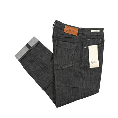 YCHAI “ROBUSTO” ストレッチデニム 5ポケットジーンズ / TAPERED FIT ブラック(NERO) 32 | GUARDAROBA MILANO OFFICIAL STORE