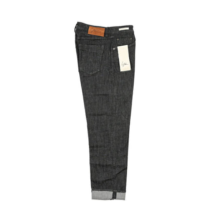 YCHAI “ROBUSTO” ストレッチデニム 5ポケットジーンズ / TAPERED FIT ブラック(NERO) 32 | GUARDAROBA MILANO OFFICIAL STORE