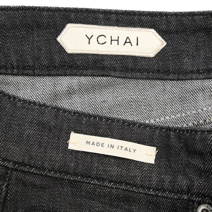 YCHAI “ROBUSTO” ストレッチデニム 5ポケットジーンズ / TAPERED FIT ブラック(NERO) 32 | GUARDAROBA MILANO OFFICIAL STORE