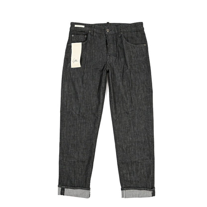 YCHAI “ROBUSTO” ストレッチデニム 5ポケットジーンズ / TAPERED FIT ブラック(NERO) 32 | GUARDAROBA MILANO OFFICIAL STORE