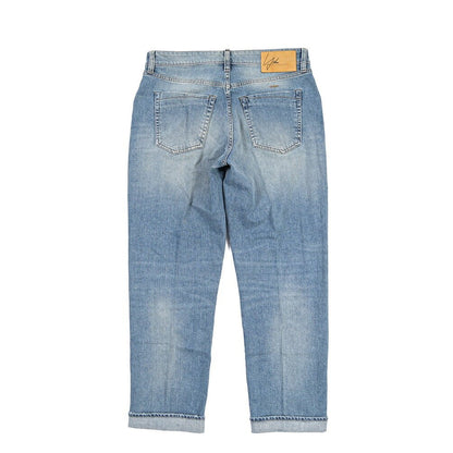 YCHAI “ROBUSTO” ストレッチデニム 5ポケットジーンズ / TAPERED FIT ライトブルー(BLU) 32 | GUARDAROBA MILANO OFFICIAL STORE