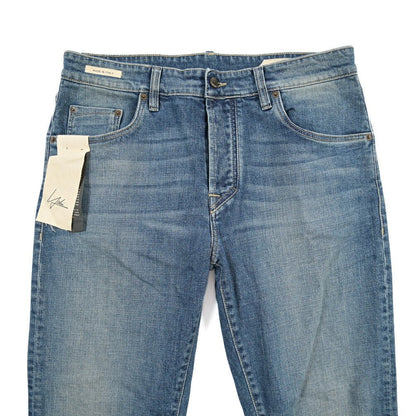YCHAI “ROBUSTO” ストレッチデニム 5ポケットジーンズ / TAPERED FIT ブルー(BLU) 33 | GUARDAROBA MILANO OFFICIAL STORE